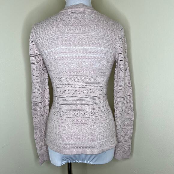 Jason Wu Wool & Cashmere Sweater SMALL Knit Light Pink Crewneck Designer Winter - Picture 4 of 8